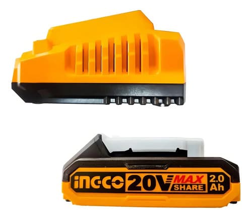 Kit De 6 Baterías De Iones De Litio Bivolt, 20 V, Cargador De Maleta Ingco