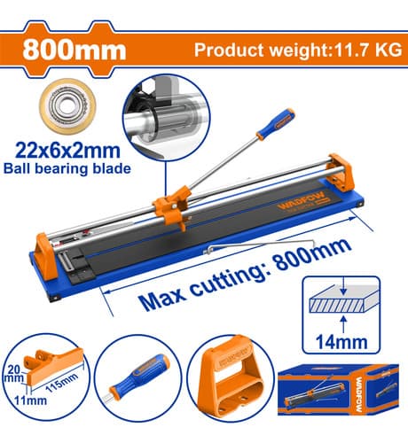 Cortadora De Ceramica Manual 800mm Wadfow Wtr8508