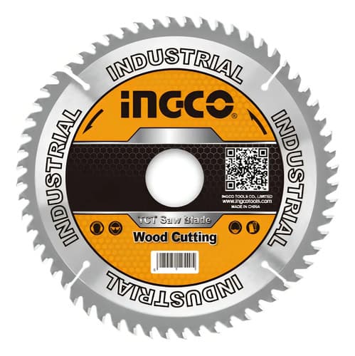 Disco De Corte Ingco Para Madera De 165 Mm Con 24 Dientes Gris