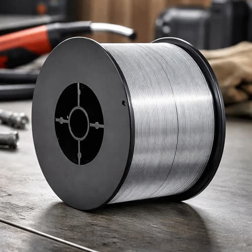 Alambre Mig Con Flux Para Soldar Sin Gas 0.8mm X 5kg Plateado