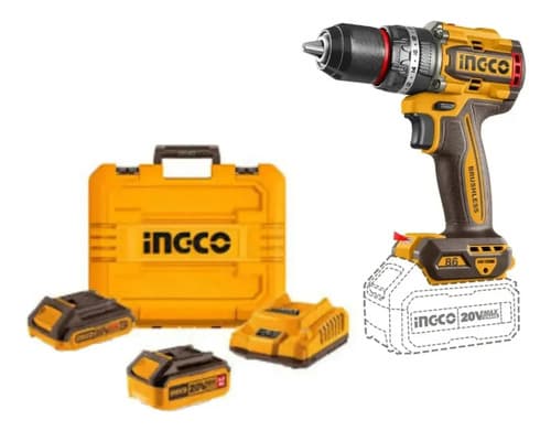 Kit Impacto 850nn+taladro 86nn+amoladora 1200w+lámpara Ingco