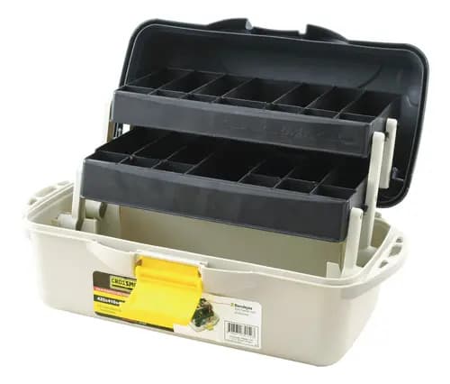 Caja De Herramientas De Plastico Tipo Fuelle 425mm X 410mm X Color Gris