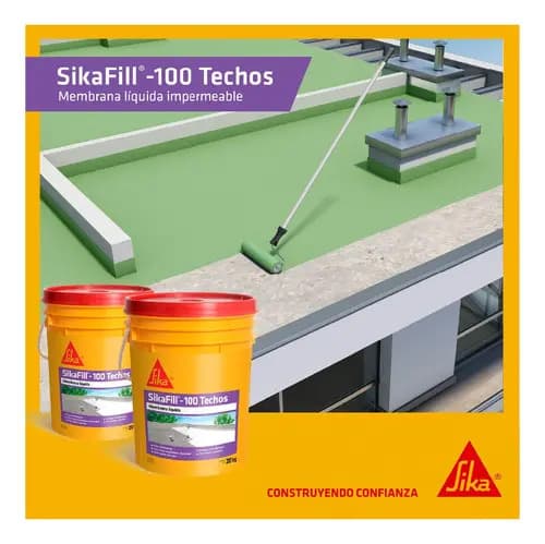 Membrana Líquida Sika Sikafill - 100 Techos 20kg - Terracota Mate