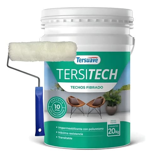 Membrana Impermeabilizante Tersitech Transito 20 Kg Blanco Mate