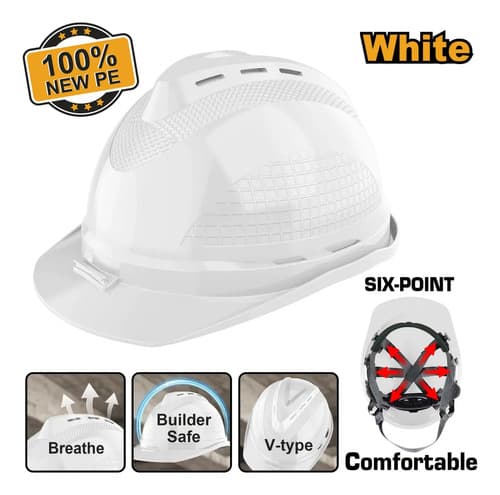 Casco Seguridad Blanco Ingco Hsh802 Blanco