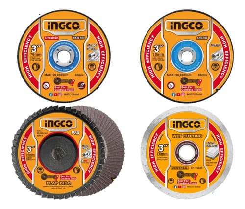 Set X 30 3 Discos P Mini Amoladora Cagli76017 Ingco Mcd0763 Amarillo