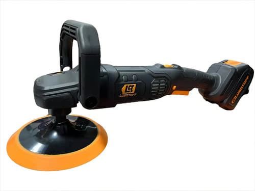 Lustralijadora Pulidora Inalambrica 2 Bateria 4ah Brushless Color Negro