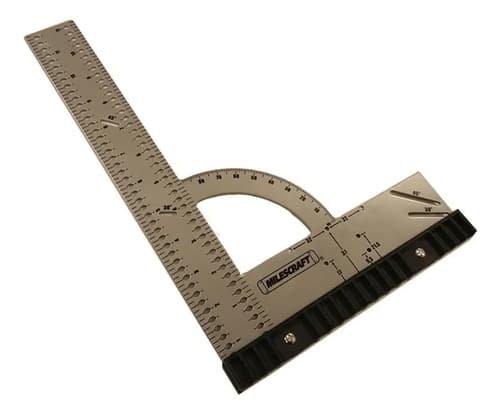 Escuadra De Precisión 300mm Carpintero Métrica Milescraft Plateado