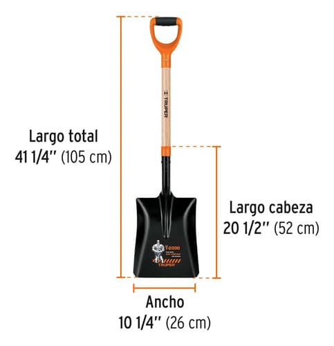 Kit Pala Cuadrada + Talacho-pico 2.5lb Truper