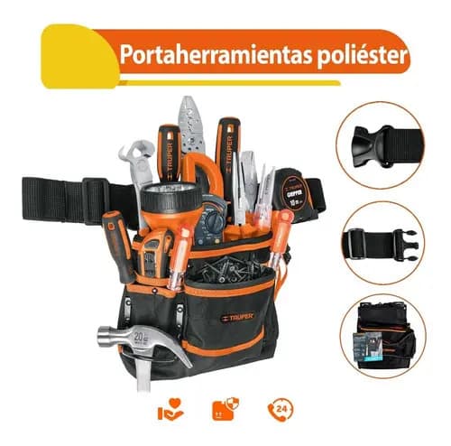 Porta Herramientas Poliéster 13 Compartimentos Truper 15313