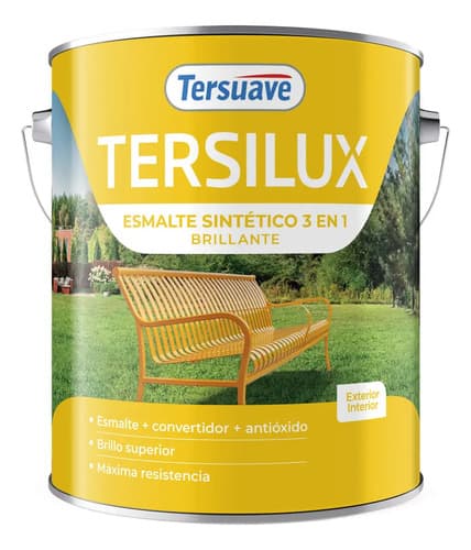 Esmalte Sintético Blanco Brillante Tersuave 4 Lts Interior Exterior