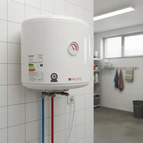 Termotanque Calefón Acero Inox Pacific 30 Litros Blanco