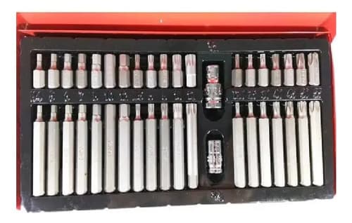 Puntas Estriadas Allen Torx - Set 40 Piezas