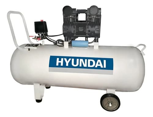 Compresor De Aire Eléctrico Hyundai Hyoc100 100l 5.5hp Blanco Monofásica