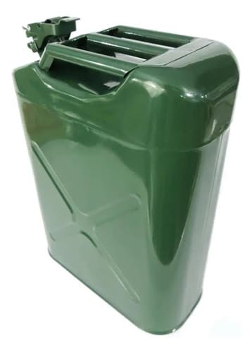 Bidón De Metal Para Gasolina 20 Litros Verde Militar