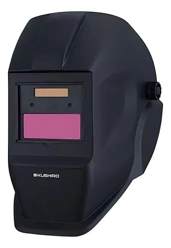 Máscara Fotosensible Para Soldar Kushiro Con Panel Solar Y Batería Negro