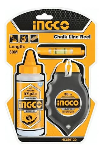 Set Tizador Con Nivel 30m Ingco, Mod Hclr0130