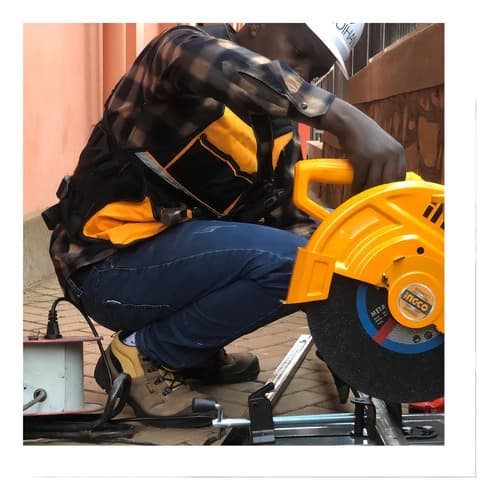 Tronzadora Industrial 2350 Watts 14 Pulgadas Ingco Color Naranja Amarillo