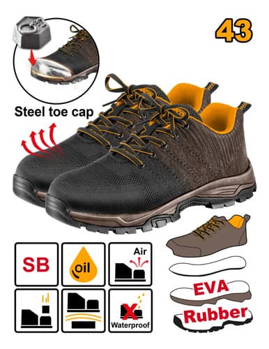 Zapatos Seguridad Sb Puntera Acero Ingco Talles 39 Al 46 Naranja Claro 41 Uy