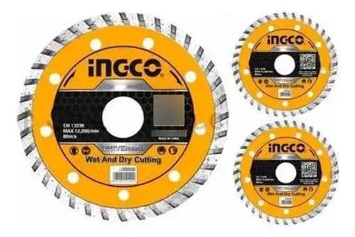 Disco De Corte Ingco Ultra Fino De 4 1/2  Para Piedra Y Concreto