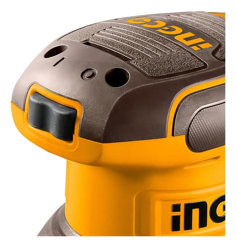 Lijadora Roto Orbital Ingco Rs3216 Velocidad Variable + 5 Li Amarillo