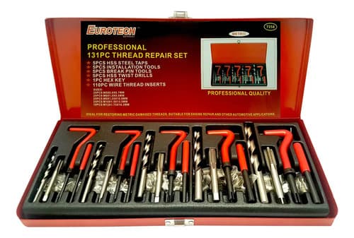 Insertos De Rosca - Juego 131 Pcs. - M5-6-8-10-12 - Eurotech