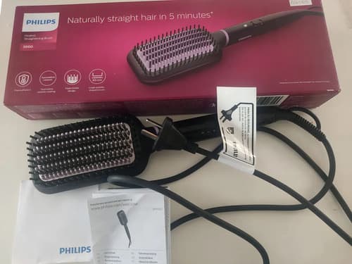 Cepillo Alisador Philips Bhh880/00 Negro