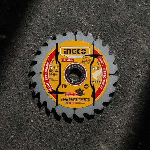 Set X2 Discos Sierra Circular 7 1/4 Ultrafinos Ingco Tsb1853 Amarillo