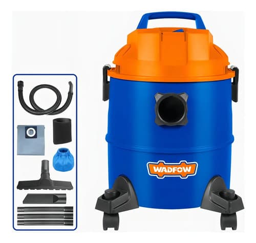 Aspiradora Wadfow Seco Humedo 20l Tacho Plastico Wvr2a20 Color Azul