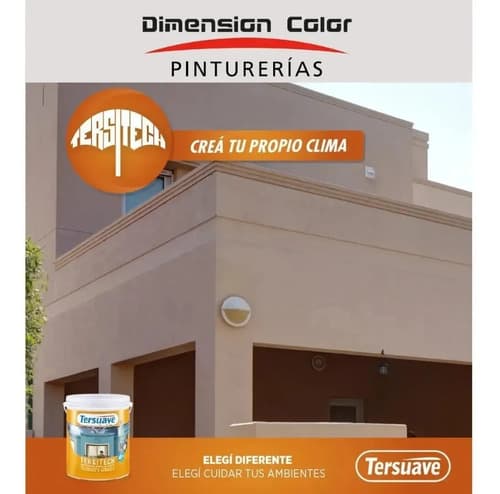 Impermeabilizante Exterior Tersuave Tersitech Para Techos Color Rojo Teja Acabado Mate 20l 20kg