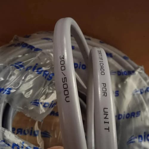 Cable Bajo Plastico 2x6 Diors 35mt Gris