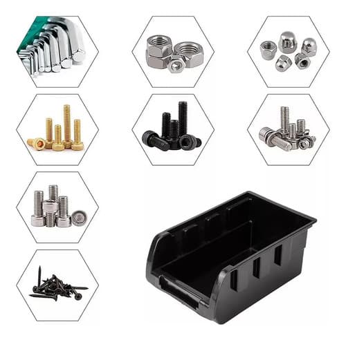 Panel Organizador Con Gavetas Para Herramientas 46 Piezas Negro