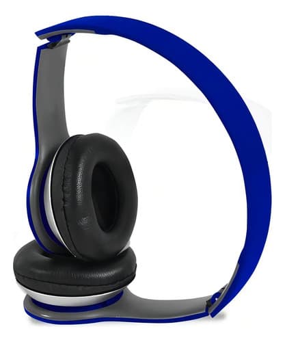 Auriculares Cabeza Knup Kp-313 Cable 1m Consolas Celular Pc Azul