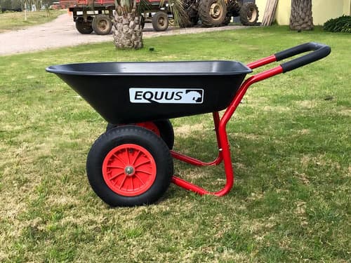 Carretilla Equus 80 Litros 2 Ruedas Tolva Plastica