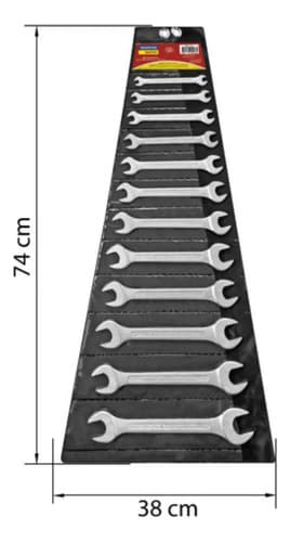 Juego De Llaves Combinadas Tramontina De 12 Piezas Plateado