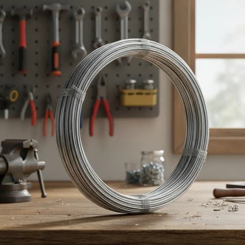 Alambre Galvanizado 16 Acero Plateado 20 Metros Cercos Jardinería