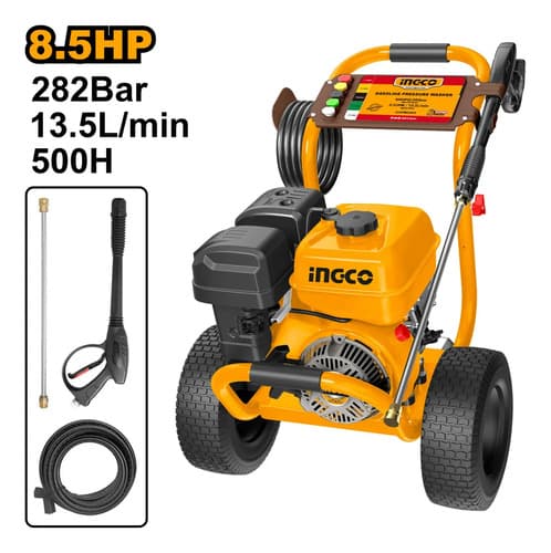 Hidrolavadora A Gasolina 282 Bar 8.5hp Ingco Ghpw2203 Amarillo 50
