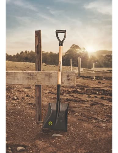 Tramontina (77417/424) Pala Cuadrada C/mango De Madera 71 Cm Negro