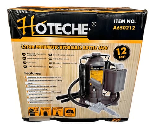 Gata Botella Hidráulica Neumática 12 Toneladas Hoteche