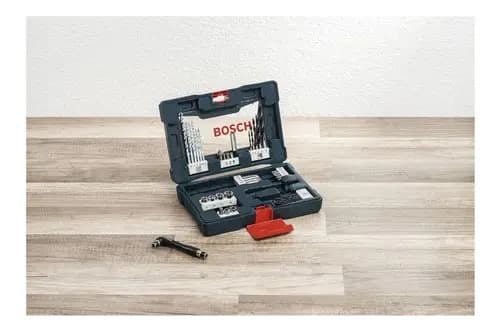 Kit De Herramientas Bosch V-line De 41 Unidades, Taladros Y Brocas, Color Azul