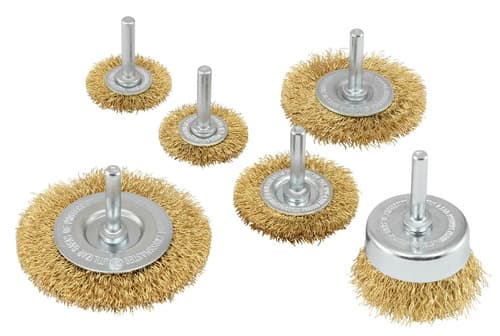 Kit De 6 Cepillos Alambre P/taladros Crossmaster 9980994