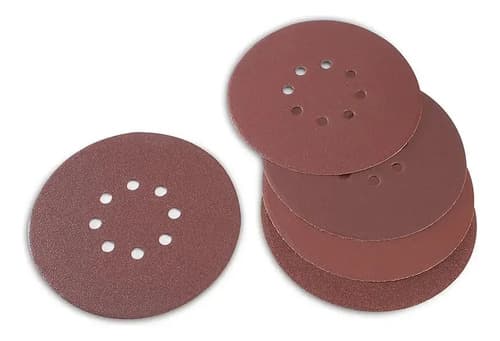 Disco Lija Velcro Makawa 7 Pulgadas 180 Mm Set 5 Unidades Madera Metal