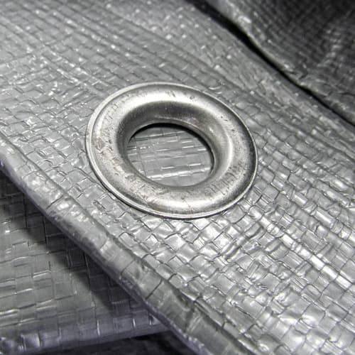 Lona Tushop Gris 4x3m Alta Resistencia 180g/m² Impermeable Con Ojales