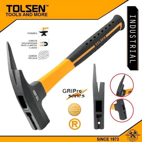 Martillo Para Techo Con Uña Mango De Fibra Tolsen 25167