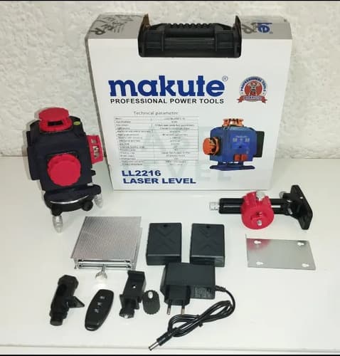 Nivel Láser 16 Líneas, 2 Baterías, Accesorios, Trípode 1.10m