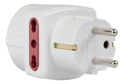 Adaptador Conatel Enchufe Schuko Universal 3 En Línea