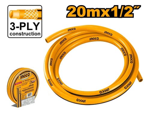 Manguera 1/2 Ref Malla Rollo X 20mts Ingco Hph2001 Ma Amarillo
