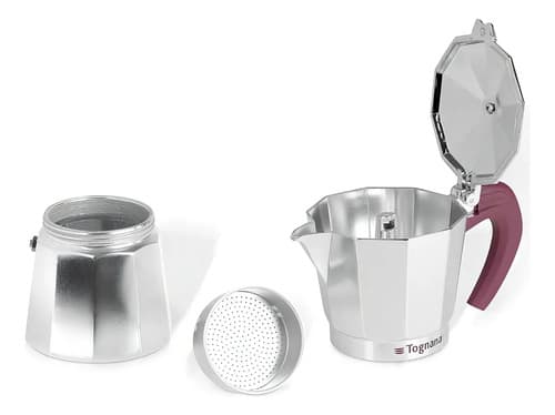 Cafetera Tognana Stone Y Wood Style Gris 3 Tazas Gris