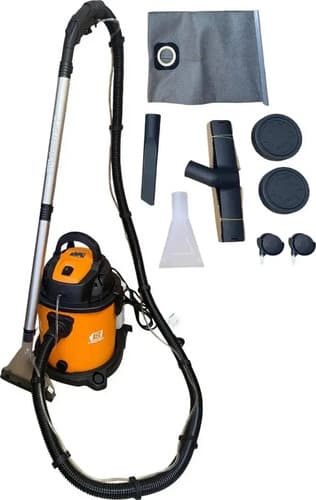 Aspiradora Industrial De Tacho Lüsqtoff Ltl20-8 20l Naranja Y Negra 50hz Naranja/negro