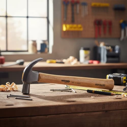 Martillo De Uña Con Mango De Madera 27 Mm Jateado Tramontina